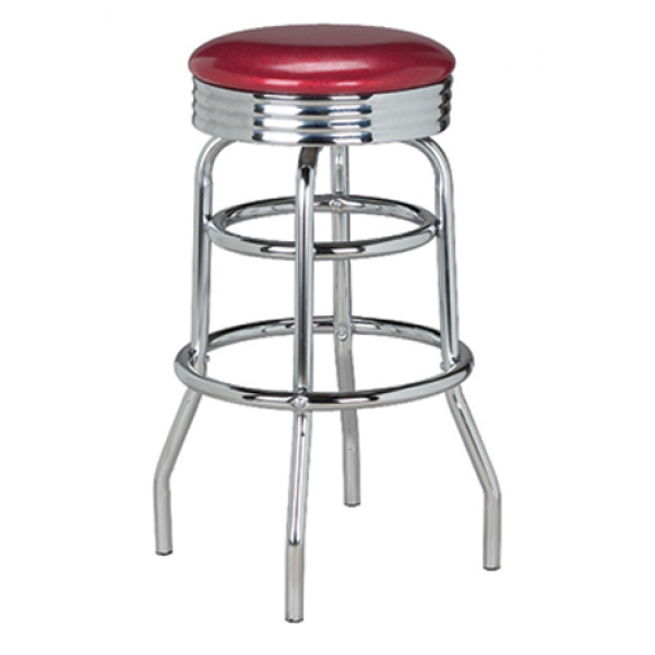 G&A 144 Classic Steel Indoor Restaurant Bar Stool