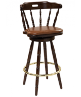 G&A Colonial 9850-PS Beechwood Indoor Restaurant Barstool