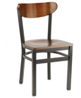 G&A Santos 511-PS Steel Indoor Restaurant Chair