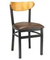 G&A Santos 511-PS Steel Indoor Restaurant Chair