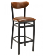 G&A Santos 611-PS Steel Indoor Restaurant Bar Stool