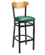 G&A Santos 611-PS Steel Indoor Restaurant Bar Stool