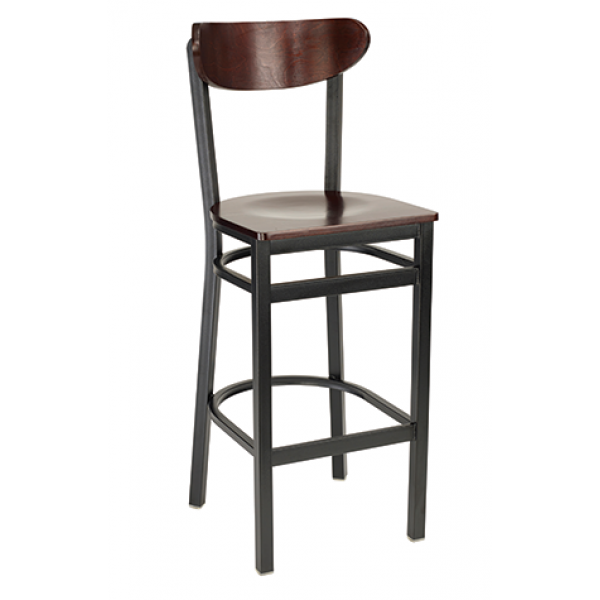 G&A Santos 611-PS Steel Indoor Restaurant Bar Stool