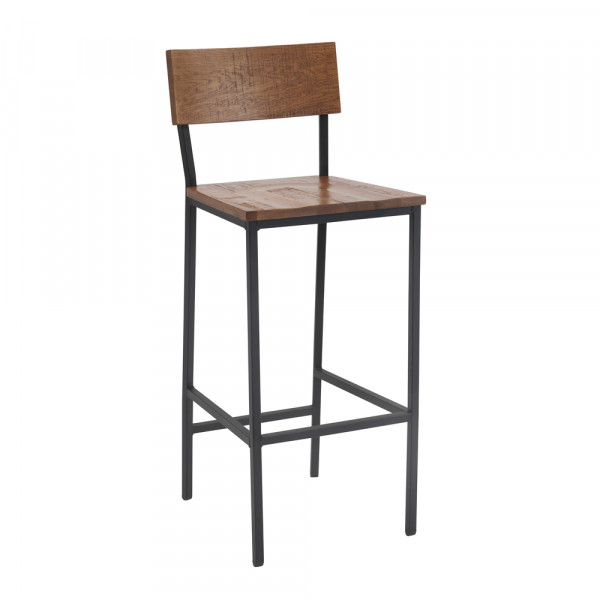 G&A Tyler 648-PS Metal Indoor Restaurant Bar Stool