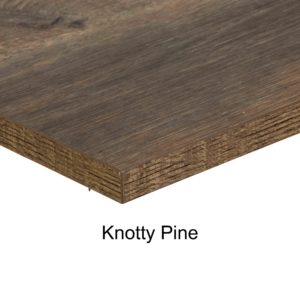 BFM 1-inch Relic Table Top - Melamine PVC Self-Edge 30x42 - Knotty Pine for Indoor Restaurants
