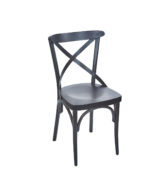 BFM Sofia Beechwood Chair Black Walnut - Black Walnut Veneer Seat for Indoor Restaurants