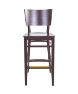 BFM Aston Barstool Beechwood Dark Walnut - Dark Walnut Veneer Seat for Indoor Restaurants
