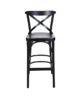BFM Sofia Beechwood Barstool Black Walnut - Black Walnut Veneer Seat for Indoor Restaurants