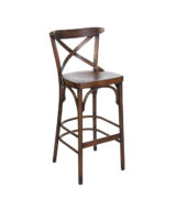 BFM Sofia Beechwood Barstool Vintage - Vintage Veneer Seat for Indoor Restaurants