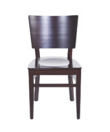 BFM Aston Beechwood Chair Dark Walnut - Dark Walnut Veneer Seat for Indoor Restaurants