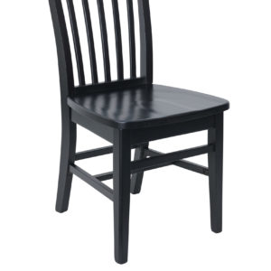 BFM Columbia Beechwood Chair Black Stain - Black Stain Beech Seat for Indoor Restaurants