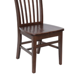 BFM Columbia Beechwood Chair Dark Walnut - Dark Walnut Beech Seat for Indoor Restaurants