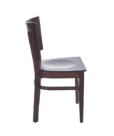 BFM Aston Beechwood Chair Dark Walnut - Dark Walnut Veneer Seat for Indoor Restaurants