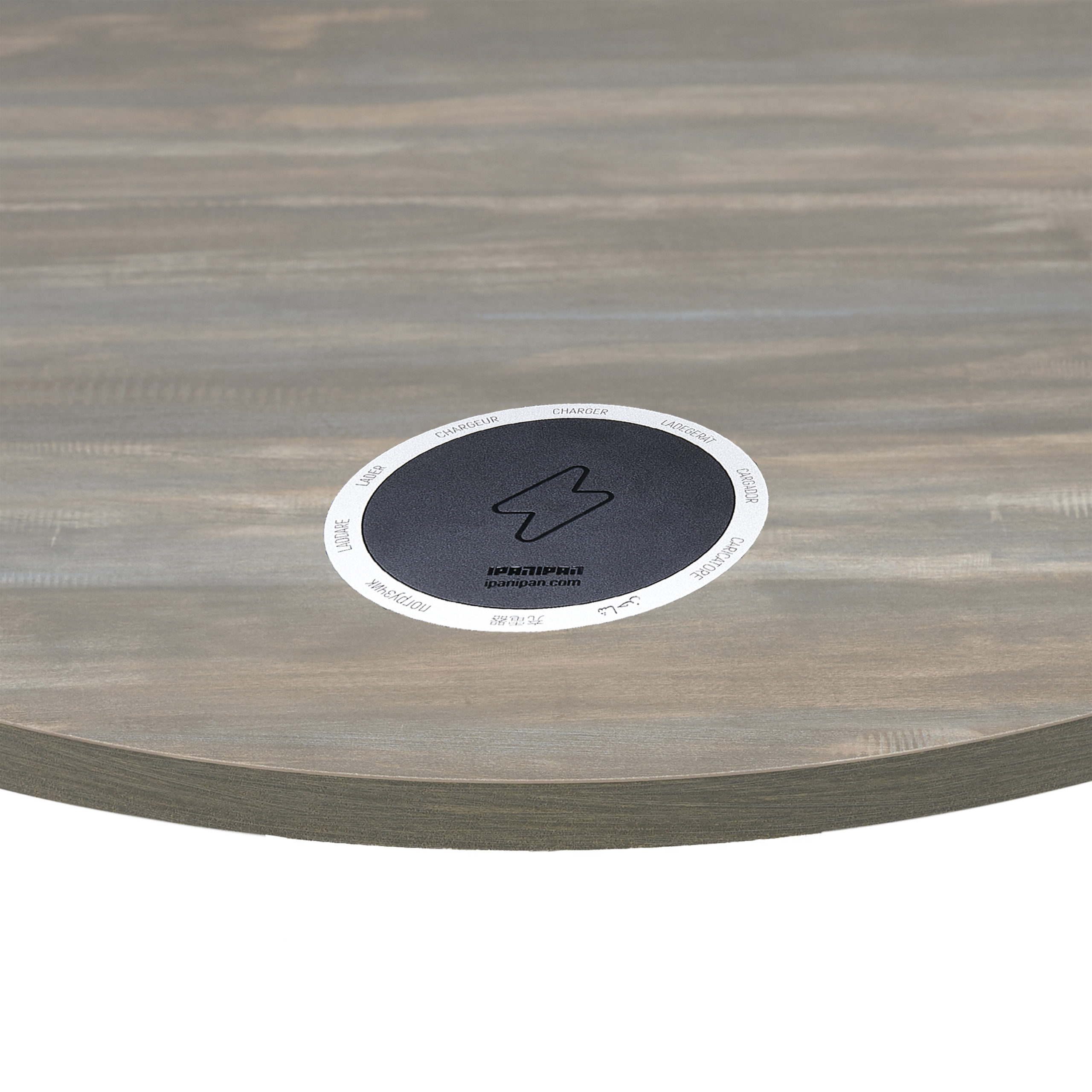 BFM 1-inch Relic Table Top - Melamine PVC Self-Edge 30-inch Round - Chestnut for Indoor Restaurants