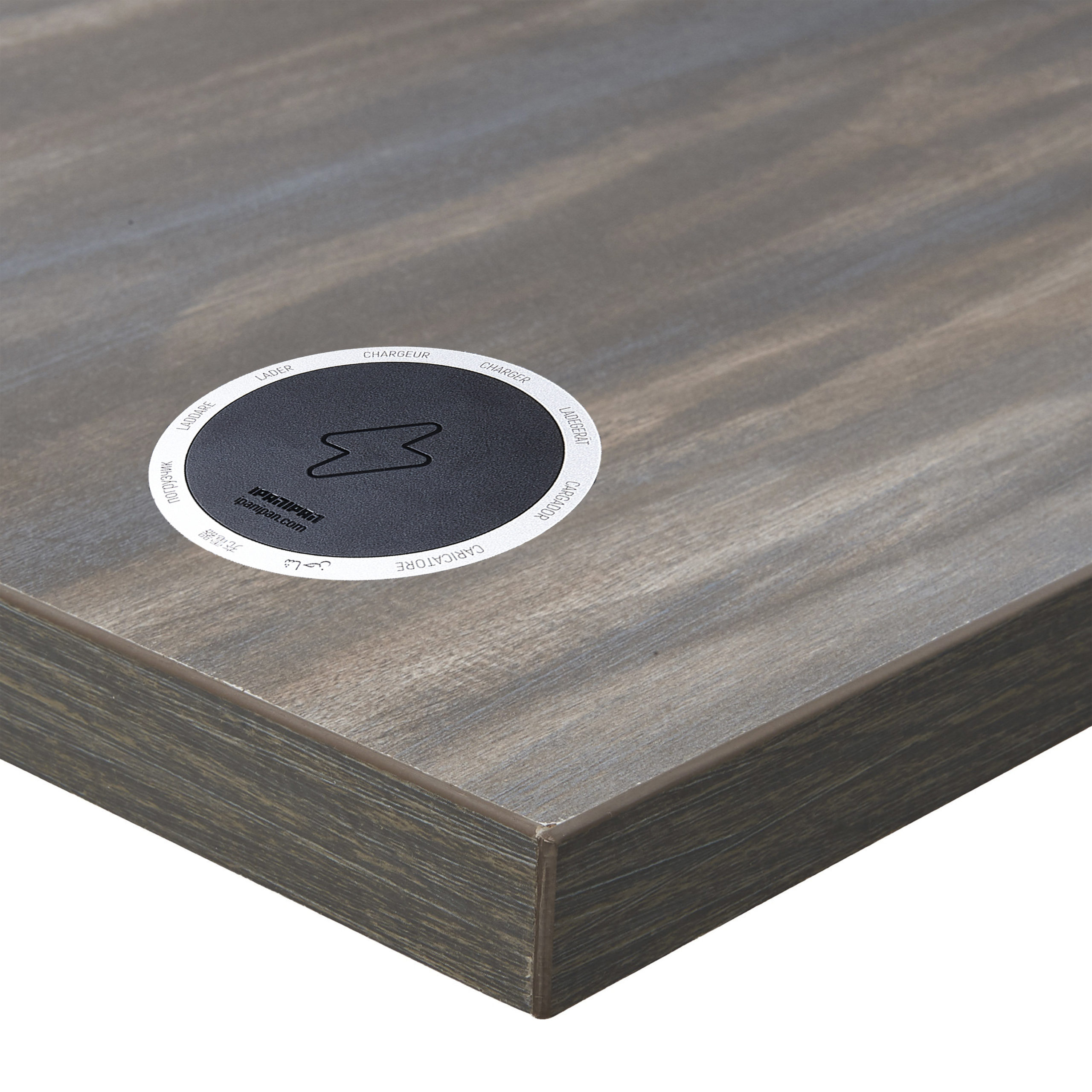 BFM 1-inch Relic Table Top - Melamine PVC Self-Edge 36x36 - Chestnut for Indoor Restaurants