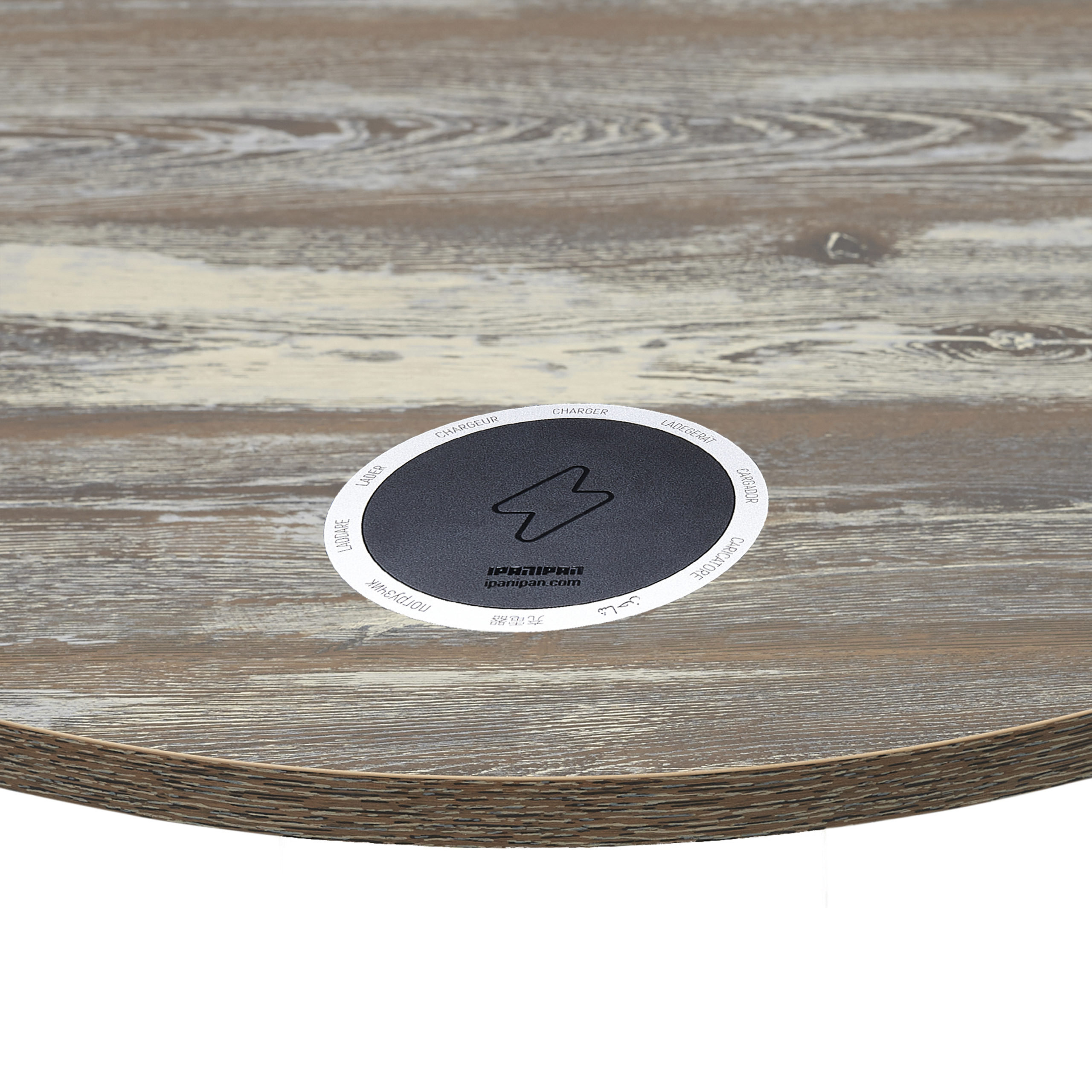 BFM 1-inch Relic Table Top - Melamine PVC Self-Edge 48-inch Round - Farm House for Indoor Restaurants