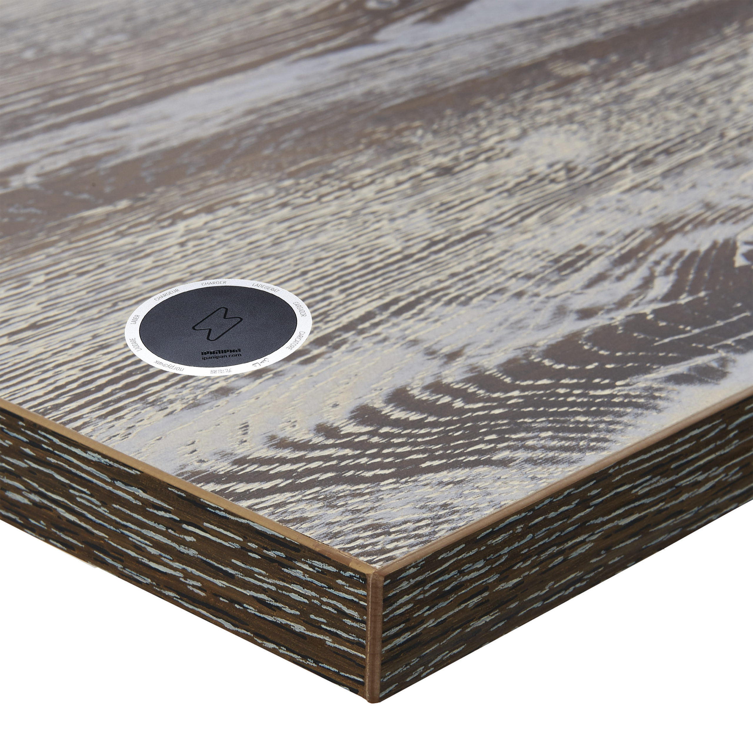 BFM 1-inch Relic Table Top - Melamine PVC Self-Edge 36x36 - Farm House for Indoor Restaurants