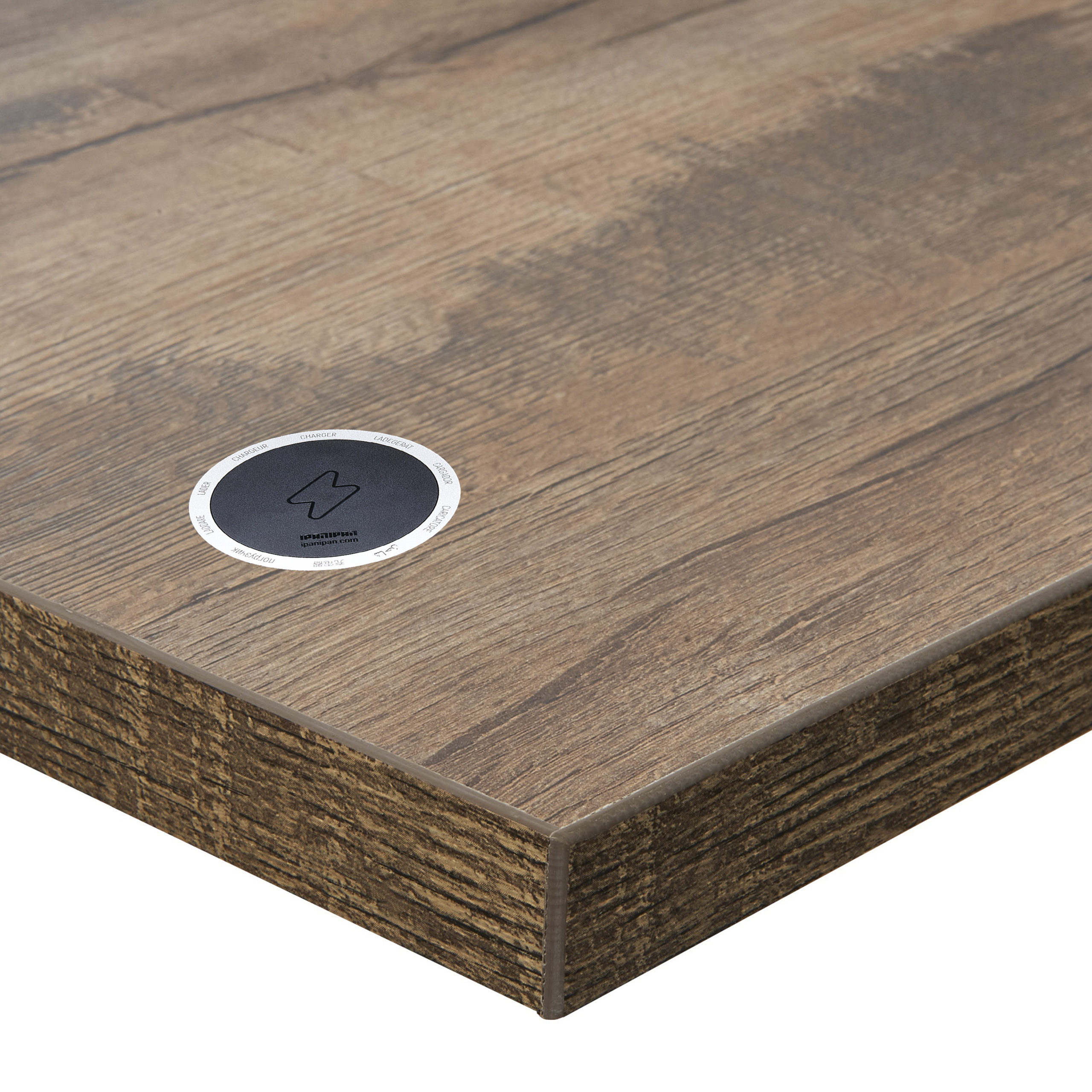BFM 1-inch Relic Table Top - Melamine PVC Self-Edge 36x36 - Knotty Pine for Indoor Restaurants