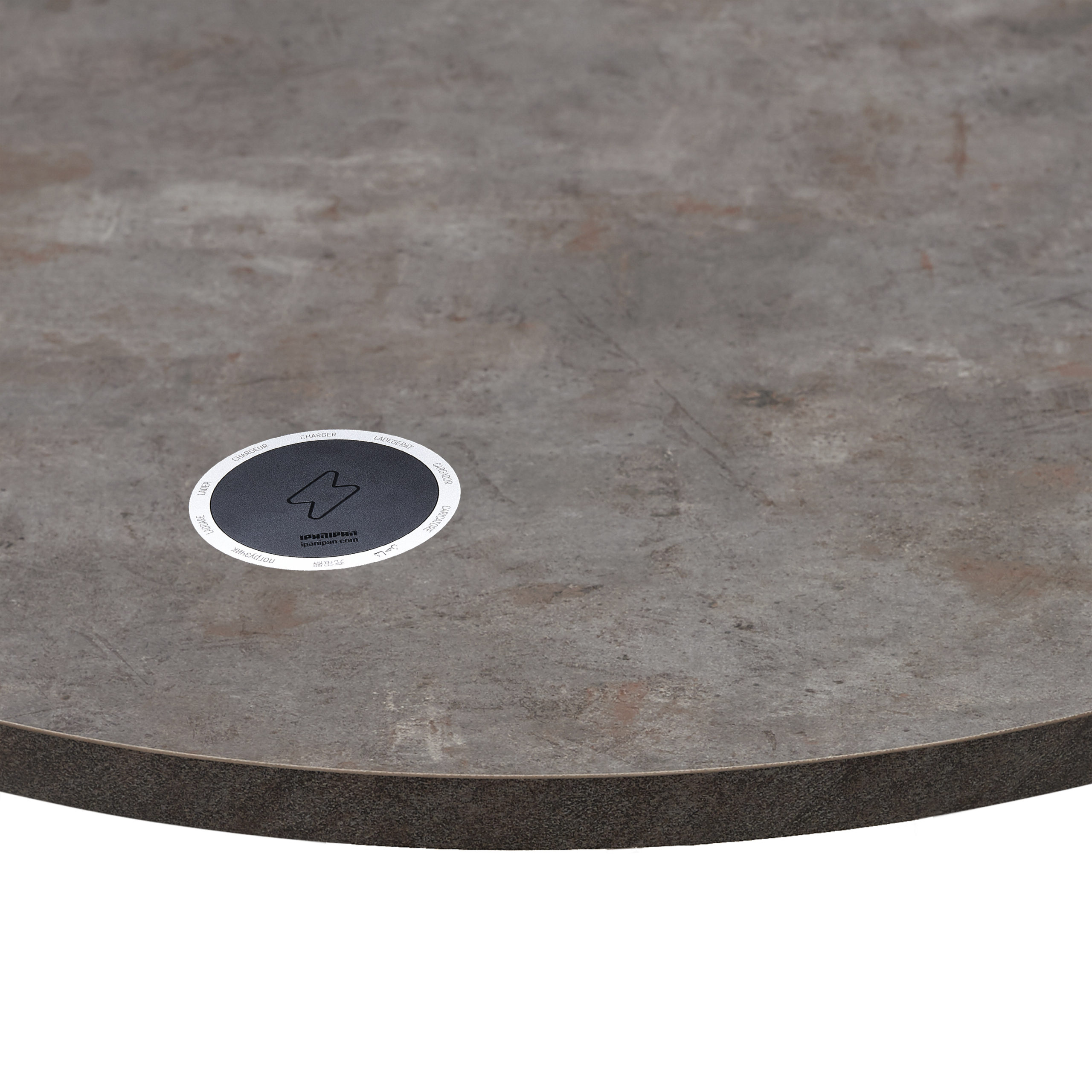 BFM 1-inch Relic Table Top - Melamine PVC Self-Edge 36-inch Round - Rustic Copper for Indoor Restaurants