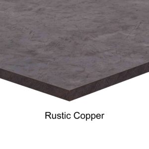 BFM 2-inch Relic Table Top - Melamine PVC Self-Edge 30x42 - Rustic Copper for Indoor Restaurants