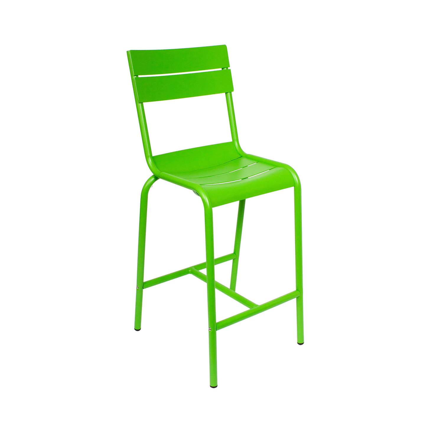 BFM Beachcomber Lime Aluminum Stacking Commercial Barstool
