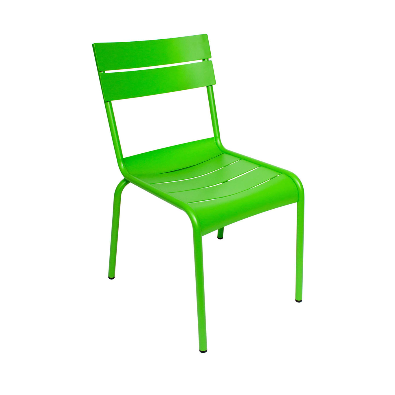 BFM Beachcomber Lime Aluminum Stacking Side Chair