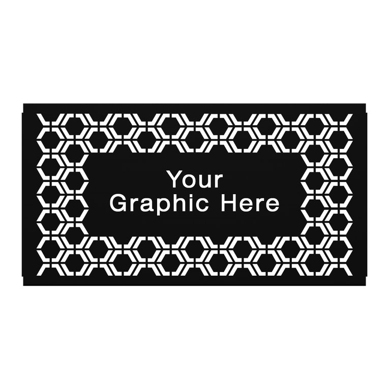 5 ft. Select Space Partition Graphic Panel, Hex 