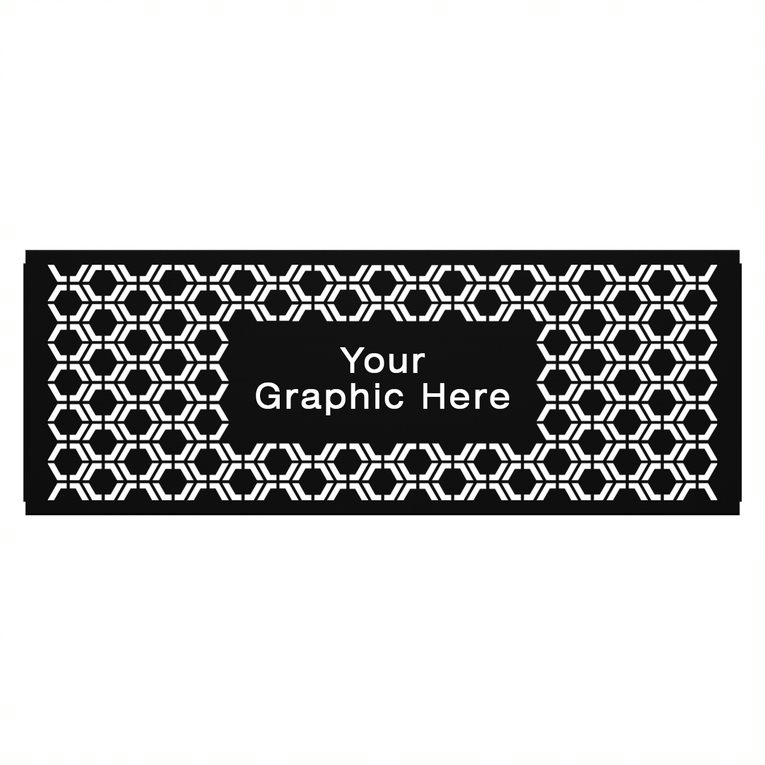 7 ft. Select Space Partition Graphic Panel, Hex 