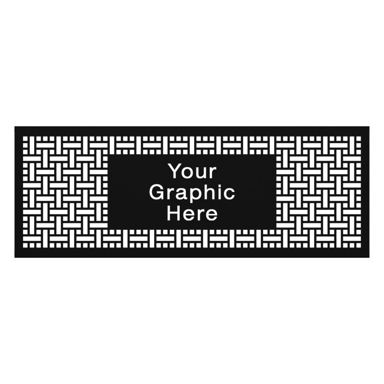 7 ft. Select Space Partition Graphic Panel, Square Weave