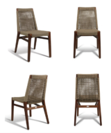 GAR Lure Genuine Teak Commercial Outdoor Side Chair