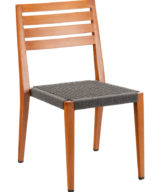 Florida Seating Riviera 02S Metal Back Outdoor Restaurant Side Chair