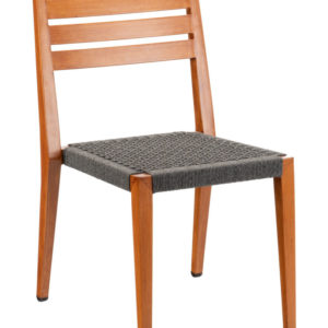 Florida Seating Riviera 02S Metal Back Outdoor Restaurant Side Chair