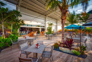 Outdoor Commercial Aluminum Arm Chairs and Tables