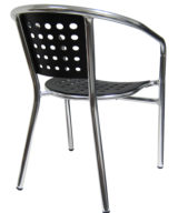 H&D Aluminum Chair w/ Poly Back & Seat